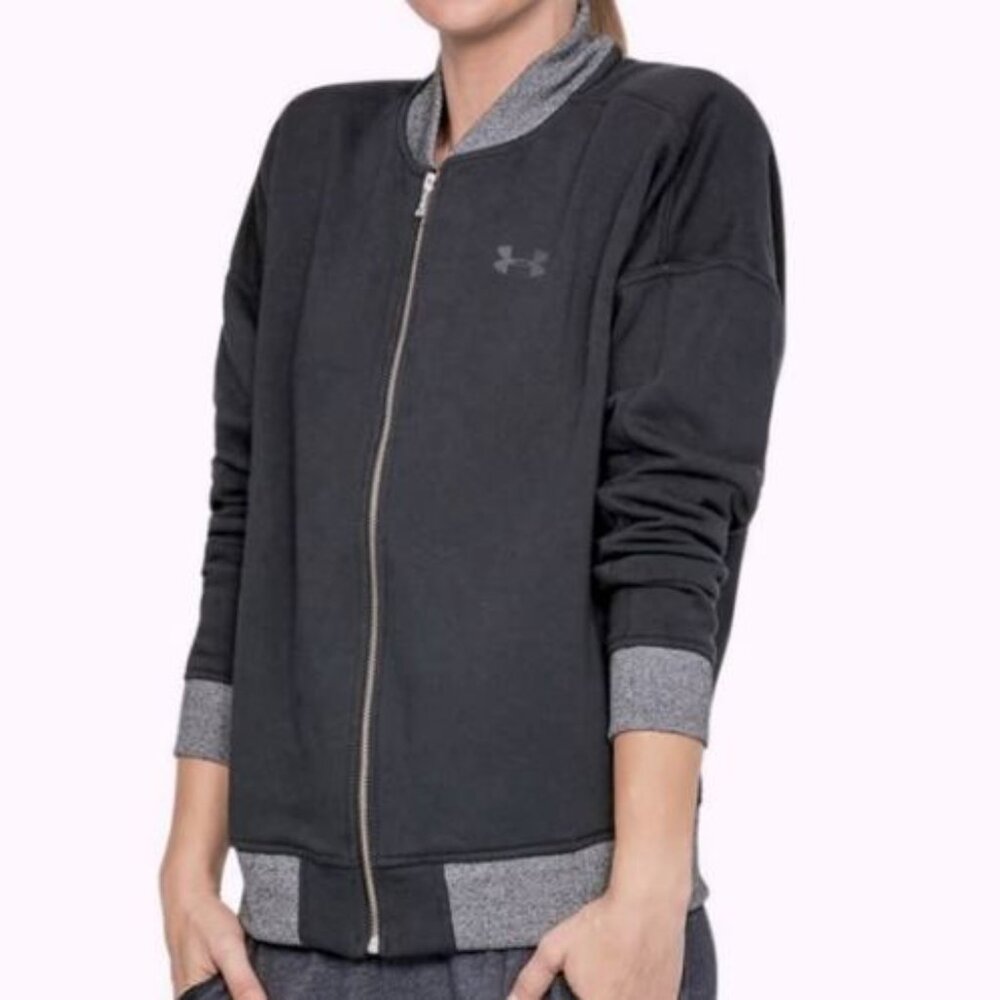 Under Armour Threadborne Fleece Bomber Jacket Size L